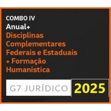 COMBO IV - ANUAL (INTENSIVO I + INTENSIVO II) + DISCIPLINAS COMPLEMENTARES FEDERAIS E ESTADUAIS + FORMAÇÃO HUMANÍSTICA - 2025 (G7 2025)